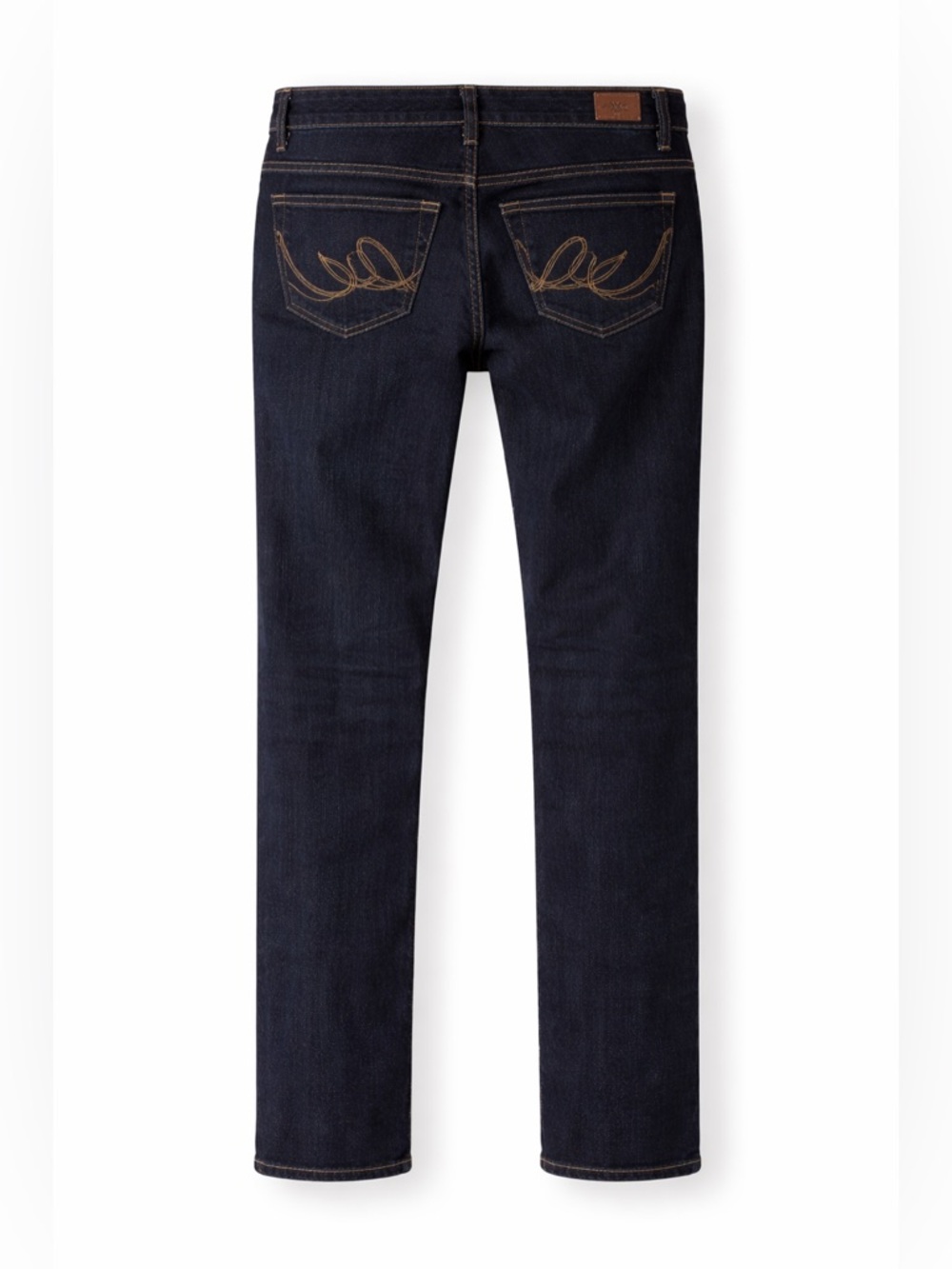 Express X2 Vintage Y2K Low Rise Straight Leg Stretch Jeans Dark Wash, 2 LONG - Picture 5 of 16